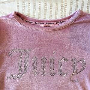 Juicy Couture | Woman’s Pink Velour Top Size S